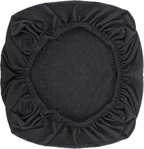 KALIONE Office Chair Cover Desk Chair Seat Cover, Elastic Stretch Chair Slipcovers Dining Room Desk Seat Cover, Removable Chair Seat Cushion Protector Slipcovers Kitchen Chair Protective(Black) in Saudi Arabia