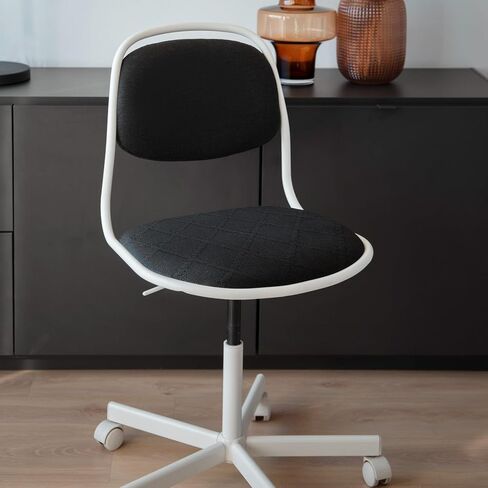 KALIONE Office Chair Cover Desk Chair Seat Cover, Elastic Stretch Chair Slipcovers Dining Room Desk Seat Cover, Removable Chair Seat Cushion Protector Slipcovers Kitchen Chair Protective(Black) in Saudi Arabia