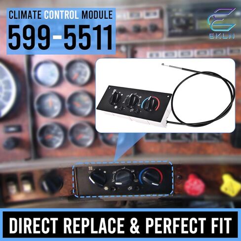 وحدة التحكم في المناخ A/C 599-5511 لوحة تبديل التحكم في تكييف الهواء مناسبة لـ 2002-2006 Ken-Worth W900 T600A T800 C500 T300 يستبدل OE# F21-1007-1 F21-1025-100 F21-1025-110 F21-1032-100 in Kuwait