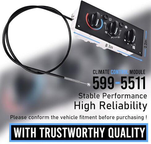 وحدة التحكم في المناخ A/C 599-5511 لوحة تبديل التحكم في تكييف الهواء مناسبة لـ 2002-2006 Ken-Worth W900 T600A T800 C500 T300 يستبدل OE# F21-1007-1 F21-1025-100 F21-1025-110 F21-1032-100 in Kuwait