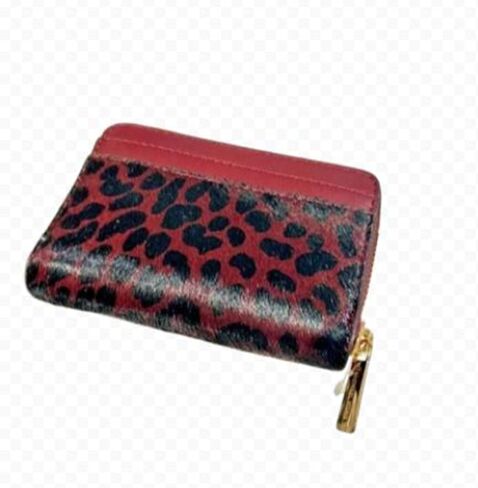Michael Kors Jet Set Travel Signature Medium Zip Around Card Case Wallet (Oxblood) in Saudi Arabia