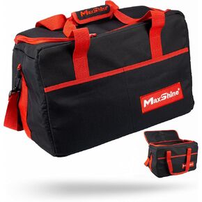 Maxshine Professional Car Detailing Organizer Bag Tote -Model: 600D Oxford Fabric (18x10x2) - Convenient Belt & Handle, Organize All Your Detailing Tools with Ease for Effortless Professional Car Care