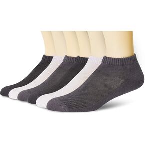 +MD 6 Pairs Low Cut Socks for Mens/Womens, Liner Cushion Wicking Smell Control, Athletic Running Sports Casual Socks