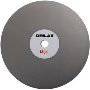 8 inch Diamond Disc Grit 150 High Density Coated Flat Lap Lapping Lapidary Wheel Glass Jewelry Polishing Tool Grinding Sharpening Metal Back 1/2 Arbor GRIT0150