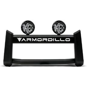 Armordillo BR1 Series Bull Bar with 2X KC Hilites 6" Round Fog Lights Fits 2021-2024 Dodge Ram 1500 TRX/2019-2024 Rebel 8733387 Matte Black Bull Guard Bumper Guard| Fog Lamps Apollo Pro Lights