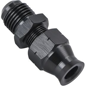 BESULEN 6AN ذكر إلى 3/8 بوصة محول تركيب الضغط الصلب، موصل محول تركيب أنبوب الوقود الصلب المؤكسد الأسود من سبائك الألومنيوم، موصل مستقيم لملحقات السيارات للسيارة (3/8 بوصة) in Kuwait