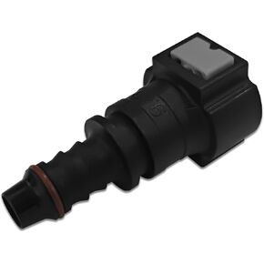 2PCS Fuel Line Quick Connector Fuel Line Fittings 90 Degree Bend ID 3/8" Ford Fuel Line Connector Nylon Oil Pump Quick Plug Urea Connector for Ford, Universal Retrofit Accessories(Curved）