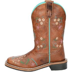 Smoky Mountain Western Boots Girls Floralie Pull On Brown 3841Y