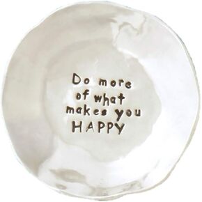 Basic Spirit Boxed Happy Large Charm Bowl, Home Decorative Bowls, Jewelry Trays, Jewelry Storage Display Organizer