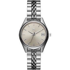 MVMT Rise Women's 3 Hand Quartz Watch, Stainless Steel Link Bracelet Water Resistant up to 5ATM/50 Meters - Premium Minimalist Vintage Watch - 30mm