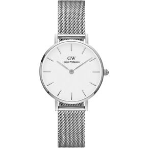 Daniel Wellington Petite Sterling Watch, Silver Mesh Bracelet in Kuwait
