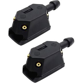 قطعتان من فوهات غسيل الزجاج الأمامي، فوهة رش الزجاج الأمامي للسيارة، فوهة غسيل ممسحة الزجاج الأمامي، فوهة رش نفاث، استبدال ممسحة السيارة العالمية in Kuwait