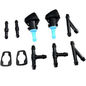 2pcs 5303834AB Windshield Washer Nozzles Fluid Jet Compatible with Patriot MK74 5303834AA