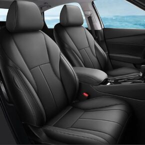 TTX LIGHTING Custom Fit for Honda Accord Seat Covers 2023 2024 2025 Faux Leather Full Set Compatible Airbag Waterpoof Car Seat Protector Black(EX, EX-L Hybrid, Sport Hybrid,Touring Hybrid)