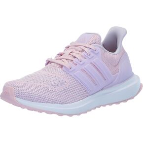 adidas UBounce DNA Sneaker, Clear Pink/Ice Lavender/White, 11.5 US Unisex little kid