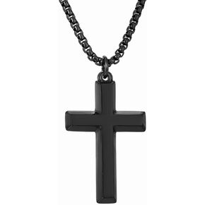 Cross Necklace for Men Gold Silver Black Stainless Steel Cross Pendant Necklace Gold Necklace Jewelry Crucifix Cross Nail Charms