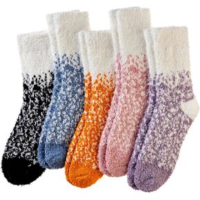 Women Fuzzy Slipper Socks Winter Microfiber Soft Cozy Plush Fluffy Socks Warm Comfy Thermal Home Sleeping Socks