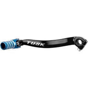 TUSK Folding Shift Lever Black/Blue Tip Compatible with Kawasaki KX100 1995-2009,2011-2013