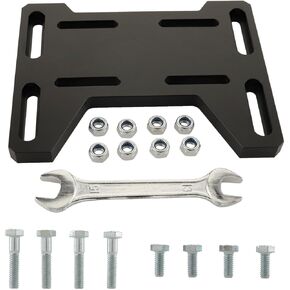 Mini Bike Mount Plate Adapter Bracket Compatible with Predator 79cc 97cc 100cc 212cc Coleman CT100U CC100X Baja Doodlebug DB30 Motovox MBX10 MBX11 for 4 Stroke Engine Parts (Silver) in Kuwait