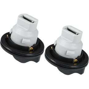 ACROPIX Turn Signal Light Lamp Bulb Holder No.84987048 for Chevrolet Suburban LS LT 2015-2020 Plastic Black (Set of 2) Car Parts