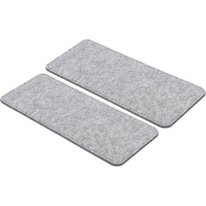 PATIKIL 12/5 Inch Felt Bag Base Shaper, 2pcs Bag Bottom Pad Organizer Insert Rectangle Liner Board for Purse Handbag Tote Travel Bag Canvas Cosmetic, Black