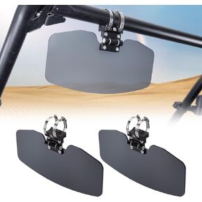 KEMIMOTO 2025 2024 UTV Sun Visor, Anti-Glare Polarized Sun Visors Fit 1.5"-2" Roll Bars with Windshield Compatible with Polaris RZR Ranger General Can am X3 Pioneer Protect from Glare/UV Ray