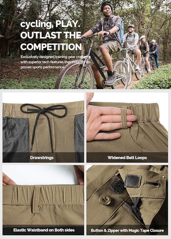 Cycorld Mountain-Bike-Shorts-Mens-Padded Biking Baggy Cycling Short Padding in Kuwait