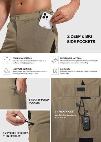 Cycorld Mountain-Bike-Shorts-Mens-Padded Biking Baggy Cycling Short Padding in Kuwait