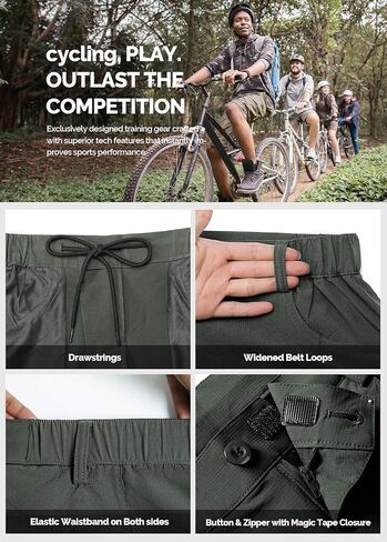 Cycorld Mountain-Bike-Shorts-Mens-Padded Biking Baggy Cycling Short Padding in Kuwait