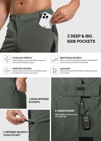 Cycorld Mountain-Bike-Shorts-Mens-Padded Biking Baggy Cycling Short Padding in Kuwait