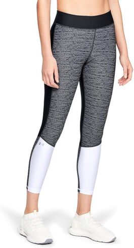 Under Armour Women's HeatGear Armour Jacquard Ankle Crop Capri Leggings in Kuwait