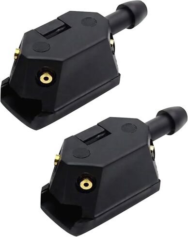 قطعتان من فوهات غسيل الزجاج الأمامي، فوهة رش الزجاج الأمامي للسيارة، فوهة غسيل ممسحة الزجاج الأمامي، فوهة رش نفاث، استبدال ممسحة السيارة العالمية in Kuwait