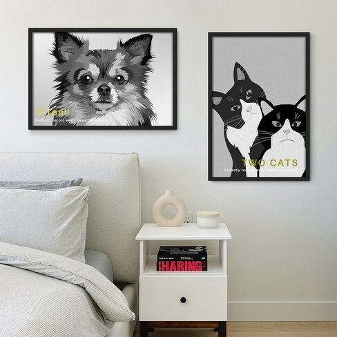24x36 Poster Frame, Black Poster Frames 24 x 36 inches for Posters and Art Prints, Horizontal or Vertical Wall Mounting, 2 Pack. in Saudi Arabia