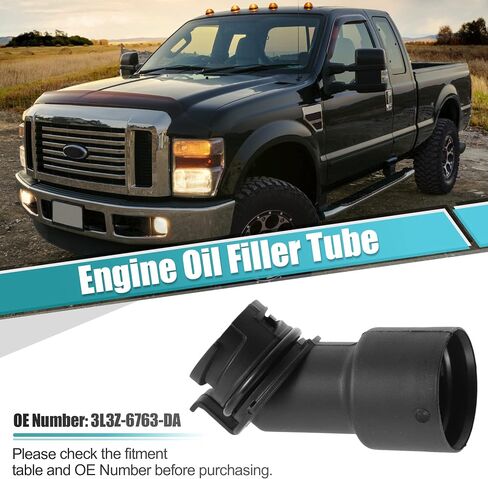 X AUTOHAUX أنبوب حشو زيت المحرك لفورد F-150 F-250 F-350 إكسبيديشن لينكولن مارك LT نافيجيتور استبدال 3L3Z-6763-DA 3L3Z6763DA in Saudi Arabia