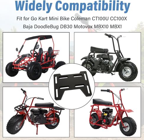 Mini Bike Mount Plate Adapter Bracket Compatible with Predator 79cc 97cc 100cc 212cc Coleman CT100U CC100X Baja Doodlebug DB30 Motovox MBX10 MBX11 for 4 Stroke Engine Parts (Silver) in Kuwait