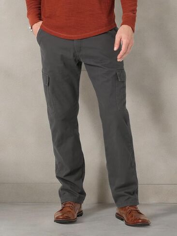 سراويل Wrangler Authentics الرجالية الكلاسيكية الطويلة والكبيرة من نسيج مضلع مريح للجيب in Kuwait