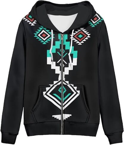 Thin Oversized Zip Up Hoodie with Pockets Women Lightweight Sweater Graphic Sweatshirts for Women Size XS-5XL in Kuwait