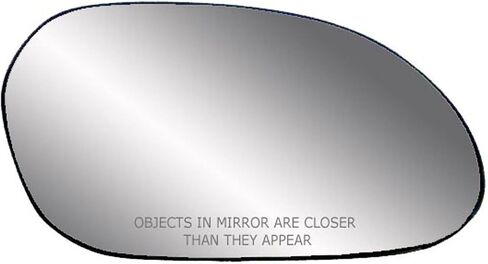Driver Side Non-heated Mirror Glass w/backing plate, Ford Taurus, Mercury Sable, 3 7/8" x 6 15/16" x 7 1/4" in Saudi Arabia