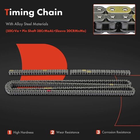 A-Premium 21-PC Engine Timing Chain Kit with VVT Sprocket Compatible with Ford F-150 F150 2011 2012 2013-3.5L in Saudi Arabia