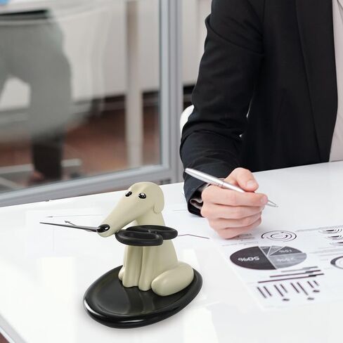 Modern Decor Resin Dog Sculpture Storage Tray Magnetic Key Holder Candy Bowl Jewelry Earrings Sunglasses Small Object Tray Modern Art Statues for Home Dining Table Office Entryway Decor in Saudi Arabia
