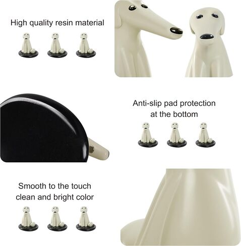 Modern Decor Resin Dog Sculpture Storage Tray Magnetic Key Holder Candy Bowl Jewelry Earrings Sunglasses Small Object Tray Modern Art Statues for Home Dining Table Office Entryway Decor in Saudi Arabia