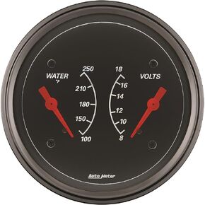 Auto Meter 1430 Designer Black Water Temperature Gauge