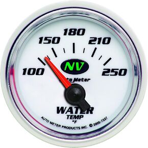 Auto Meter 7337 NV Short Sweep Electric Water Temperature Gauge