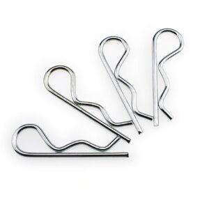 Hao Pro Hitch Pins Clips Cotter Pins Spring Clip دبابيس الشعر 9 حزمة لدبابيس وصلة المقطورة توتر زنبركي قوي أكثر سمكًا ومتين لقضيب السحب والجرارات وعربات الجزازة والشاحنة 3.5 مم قطر السلك 75 مم طول