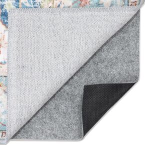 Rug Pad - 2’ x 3' - 1/8" Thick - Felt and Rubber - Premium Non-Slip Rug Pad - Perfect for High Traffic Areas and Entryways, Many Custom Sizes, Safe for All Floors