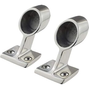 NRC&XRC 316 Stainless Steel Hand Rail Fitting, 60° End-Right/Center/Front-Lift HandRail Fitting for7/8inch Tube OD Marine Boat Yacht