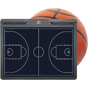 Pure Vie Electronic Basketball Coaching Board LCD Basketball Coaches Tactical Clipboard Writing Tablet Blackboard with Stylus Pen - Basketball Gift Sporting Goods Daily Training Assistant Equipment