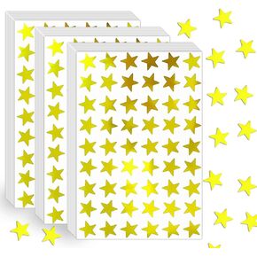 1620 Counts Colors Foil Star Stickers for Kids Reward, Behavior Chart, Student Planner and School Classroom Teacher Supplies