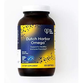 Dutch Harbor Omega 3 Fish Oil Supplement - Wild Alaskan Cod Liver Oil - 120 Softgels, Lemon Flavor - Includes Omega-3 Fatty Acids with DPA, DHA, & EPA
