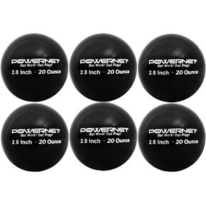PowerNet 2.8" German Marquez Weighted Hitting Batting Training Balls (6 Pack) | 12 to 20 oz | Build Strength and Muscle | Improve Technique and Form | Baseball Size